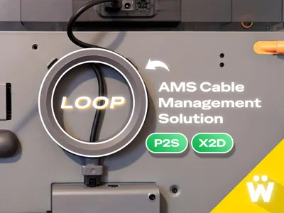 AMS Cable Management Loop (P2S, X2D)