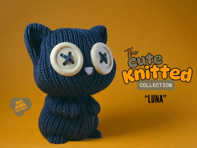 The Cute Knitted Collection: Luna the Cat