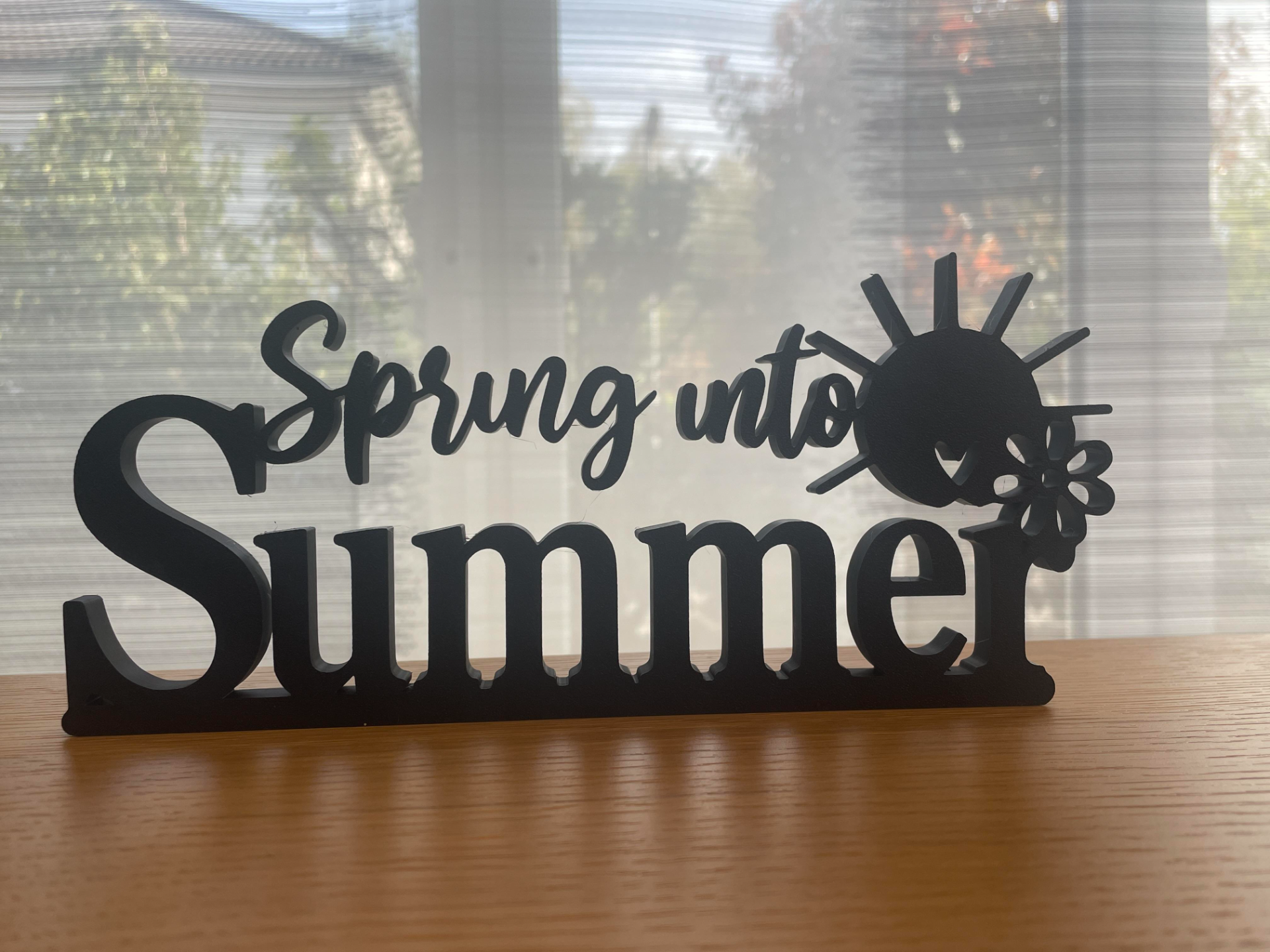 Spring into Summer Sign| Elegant Seasonal Decor