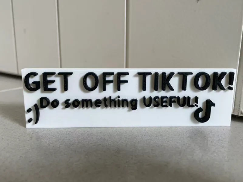 Get off tiktok