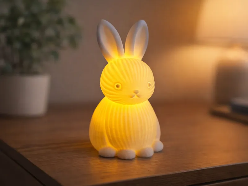 Ribbed Bunny Tealight Holder