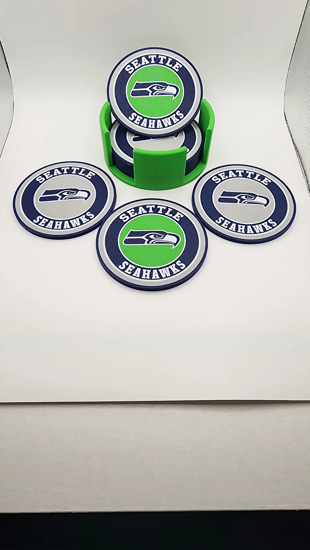 Seattle Seahawks - Coaster Set - Free 3D Print Model - MakerWorld