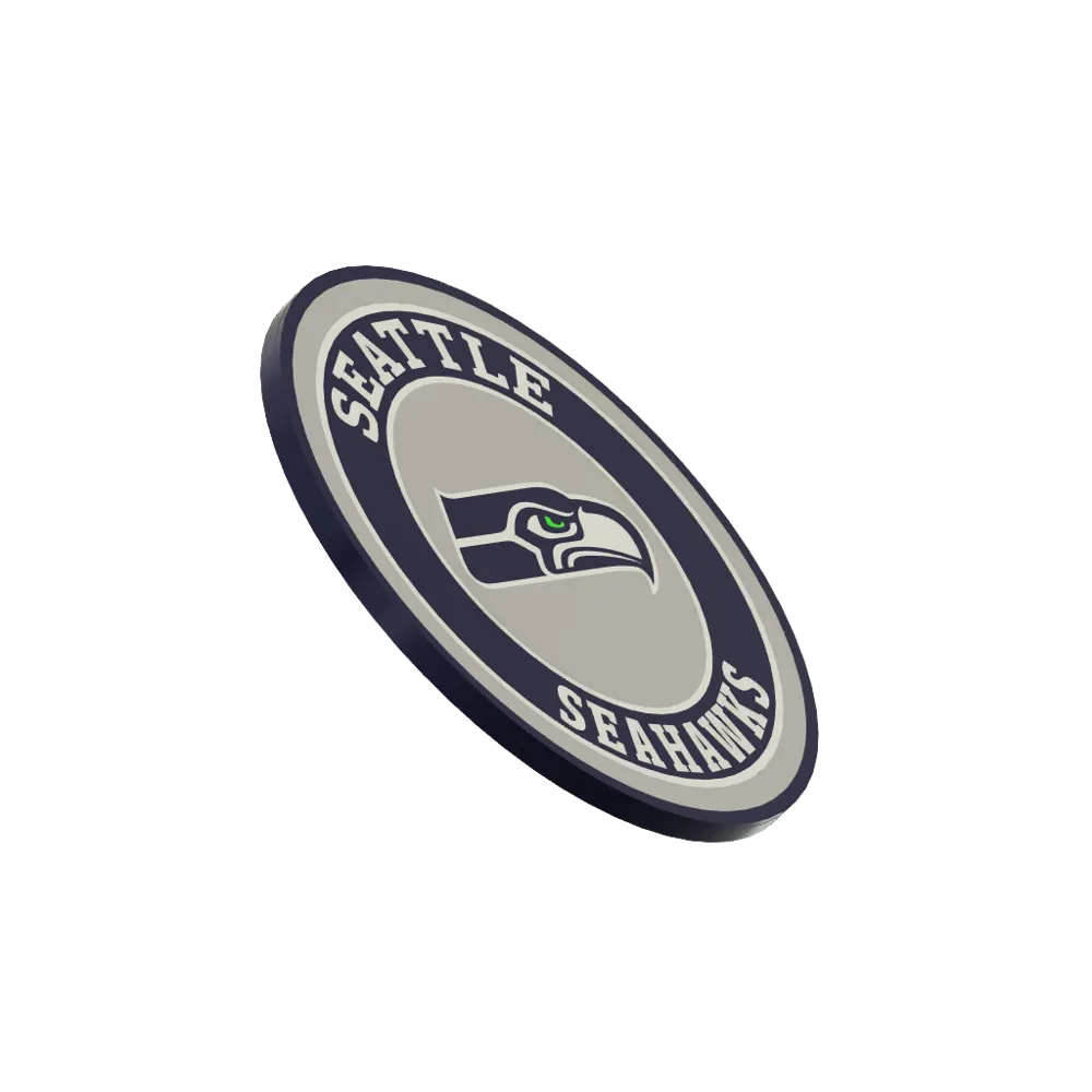 Seattle Seahawks - Coaster Set - Free 3D Print Model - MakerWorld