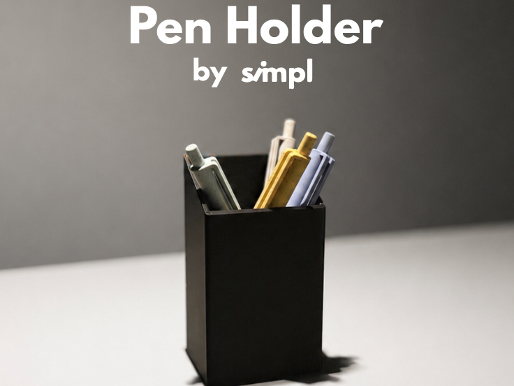 Pen Holder | Minimal Desk Organizer