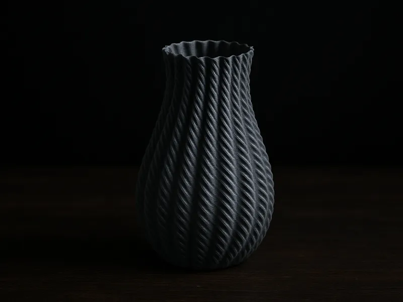 Wave-Stripped Vase