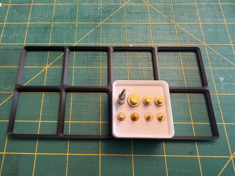 Gridfinity Bin for 3DZWMAN Heat-Set Insert Tips