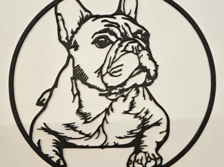 French Bulldog Line Art Decoration