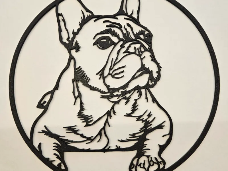 French Bulldog Line Art Decoration