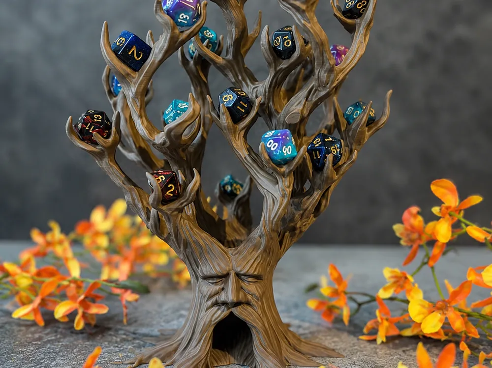 Escenografía en miniatura: Dungeons and Dragons Würfelhalter. Referencia del modelo original.
