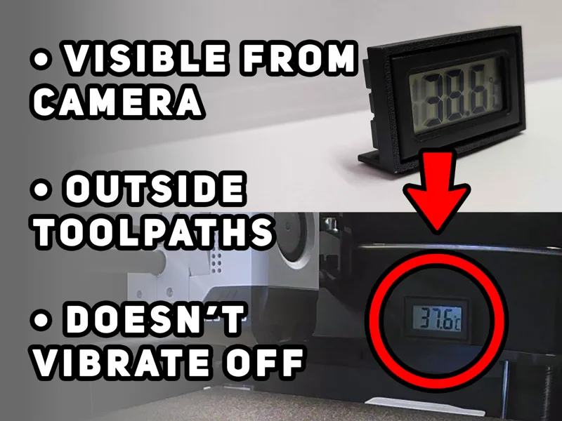 Temperature Sensor Holder - Visible From Camera