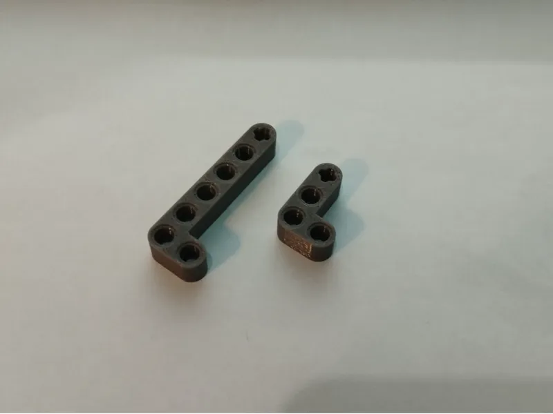 Custom technic brick L - shaped liftarm 2-8L