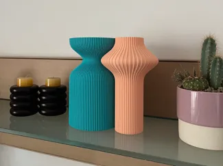 Revolve duo - Elegant home decor vases