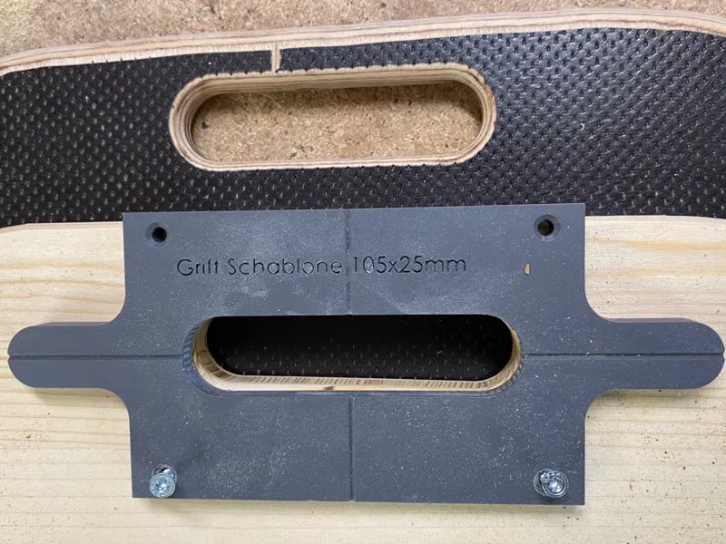 Handle Router template, Griff Schablone Oberfräse