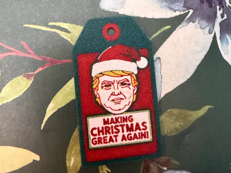 Trump Making Christmas Great Again Gift tag