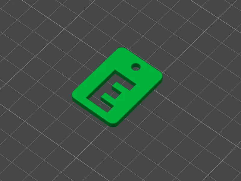 Keychain Letter E