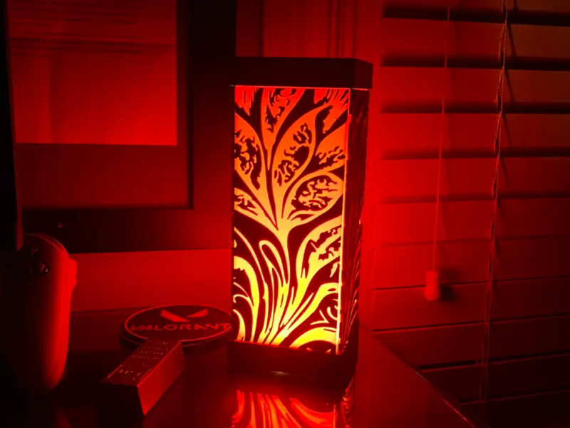 Floral Pattern Lamp