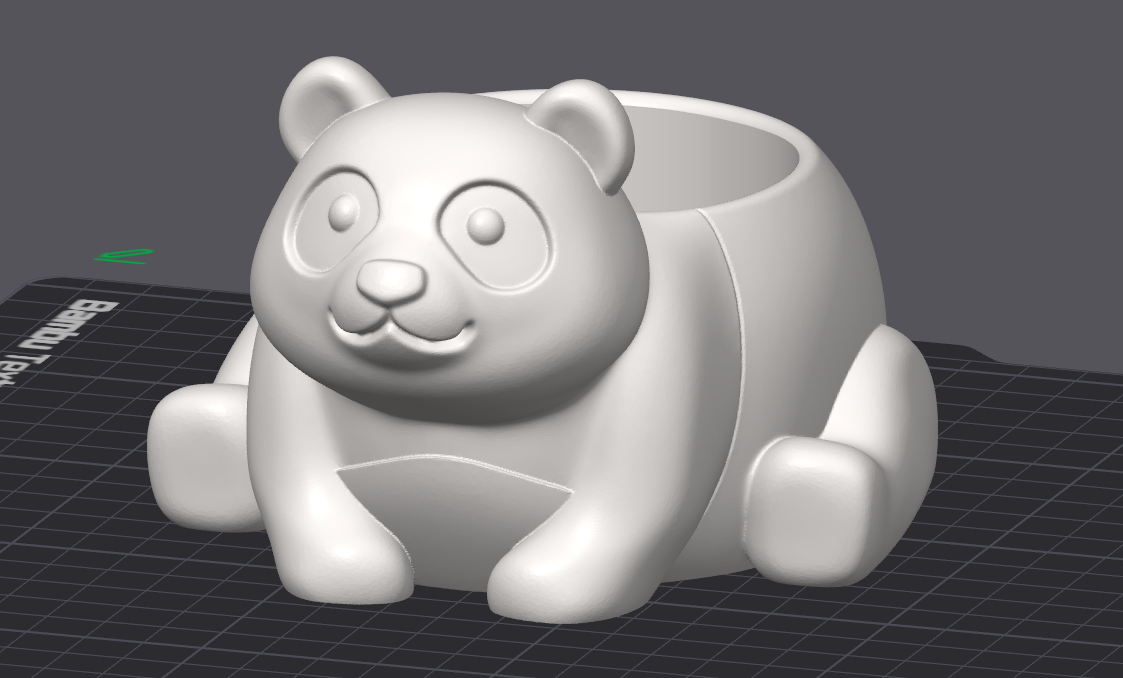 Miniatura 2 do modelo 3D Panda Bear Planter Pot