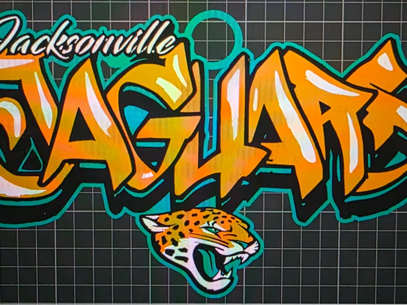 Jaguars Graffitti style chain