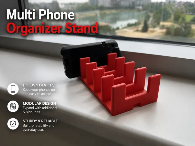 Multi Phone Organizer Stand