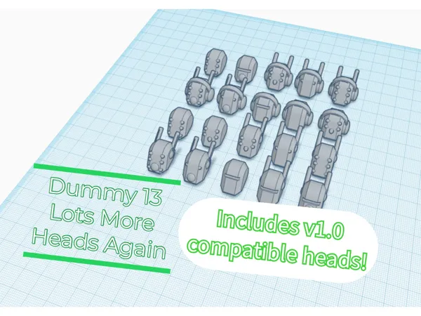 Dummy 13 — pack de têtes supplémentaires