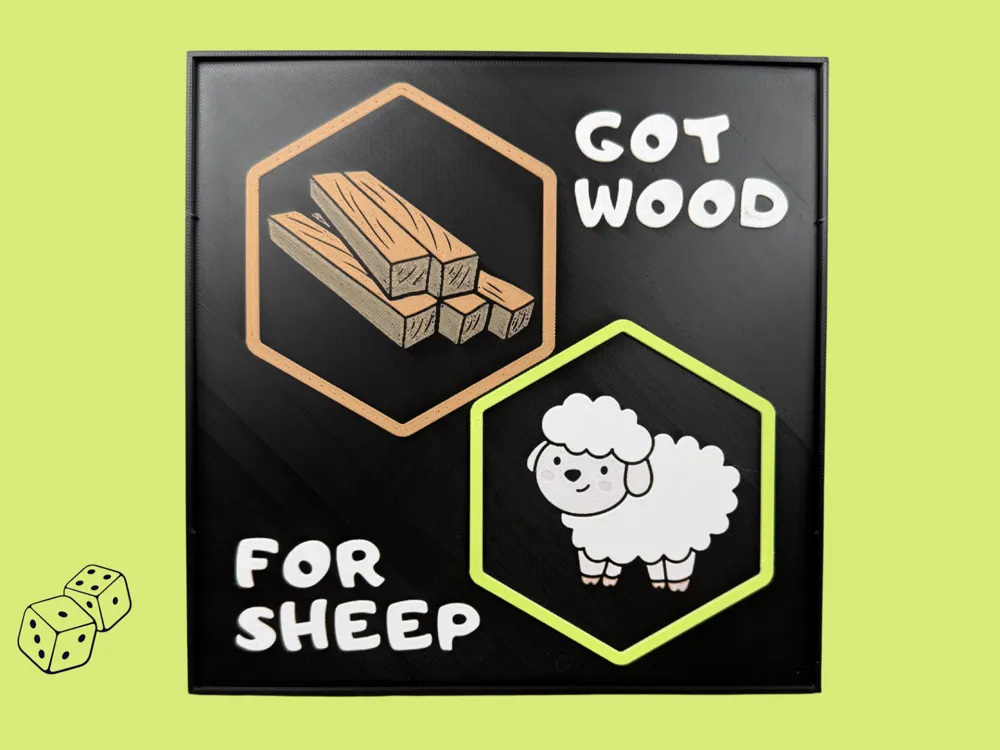 Got Wood For Sheep? - Catan Sign