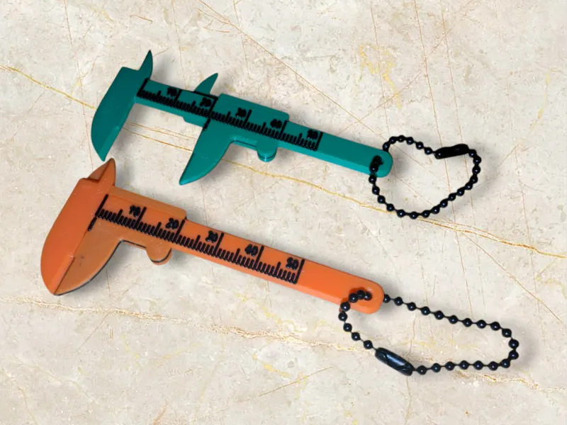 Mini caliper keychain