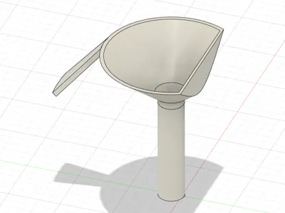 Small-opening convenient refill funnel for toilet foam