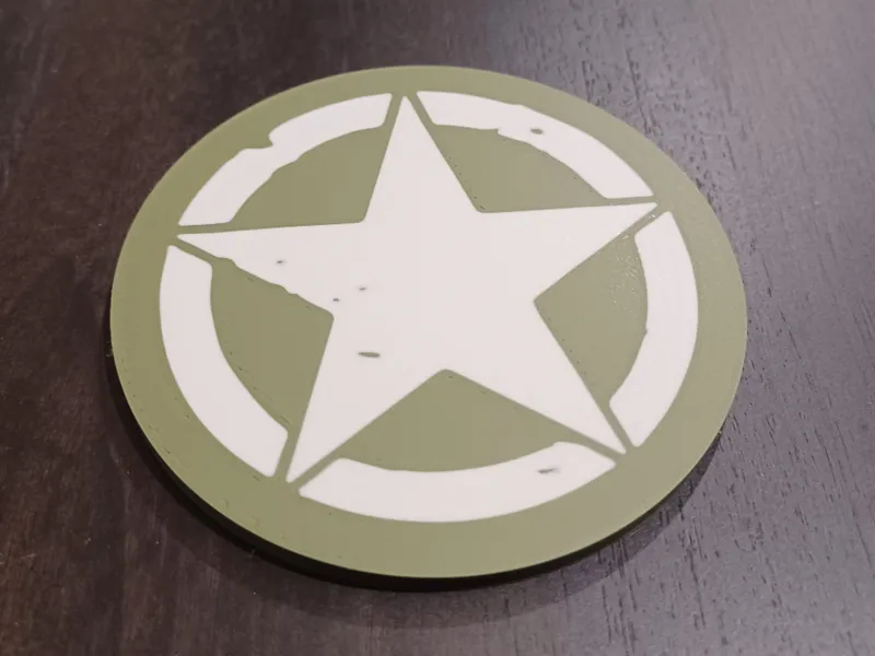 WWII American Army Star Coaster set