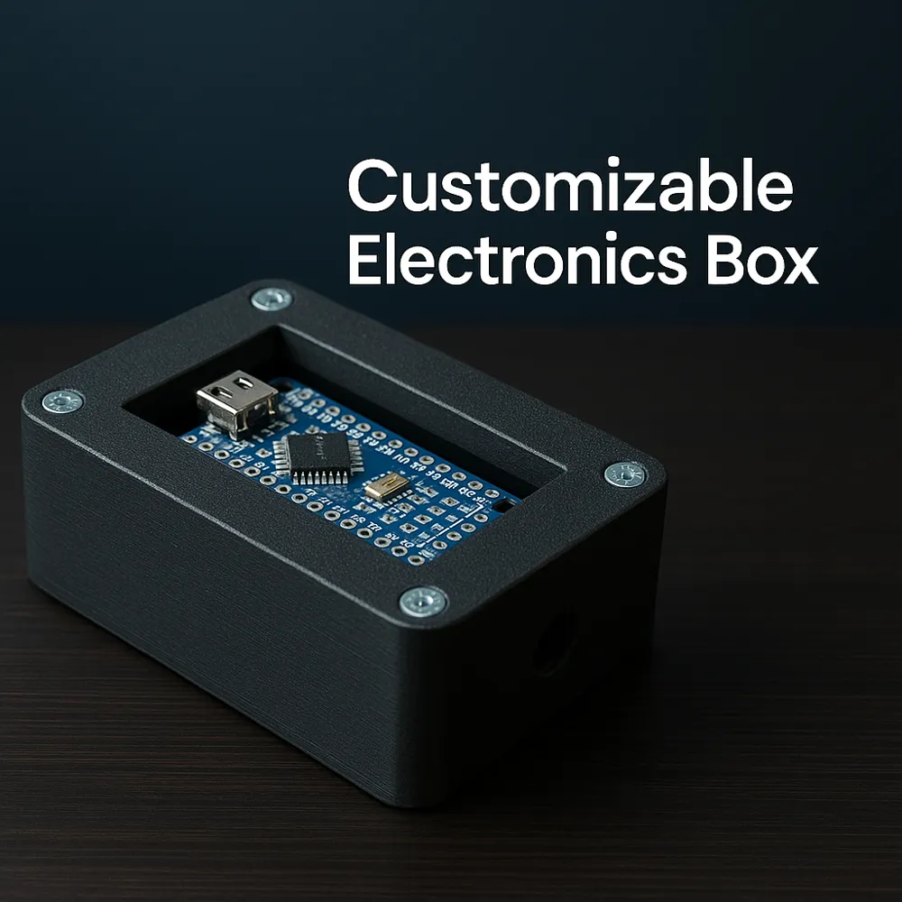 Customizable Eletronics Box / Enclosure - Free 3D Print Model - MakerWorld