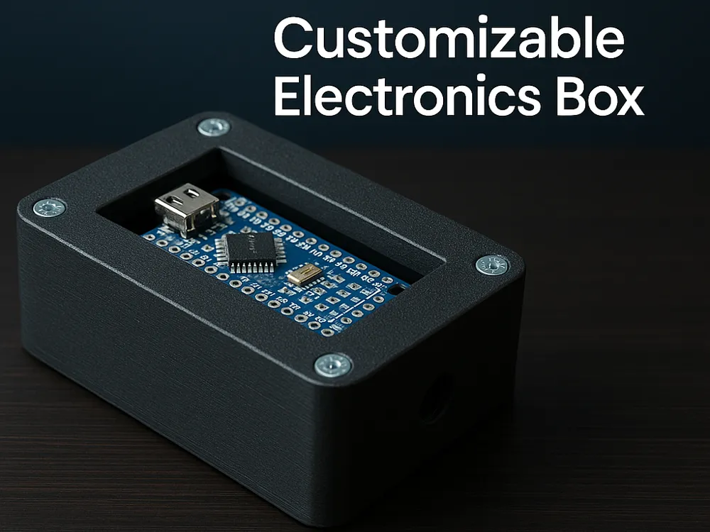 Customizable Eletronics Box / Enclosure - Free 3D Print Model - MakerWorld