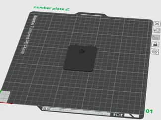 Urban xH1 number plate holder - Kennzeichenhalter