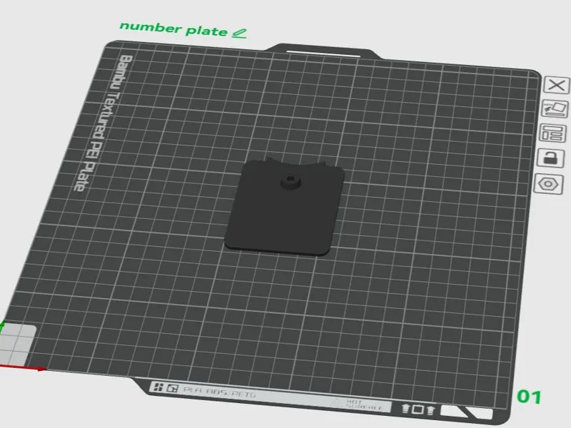 Urban xH1 number plate holder - Kennzeichenhalter
