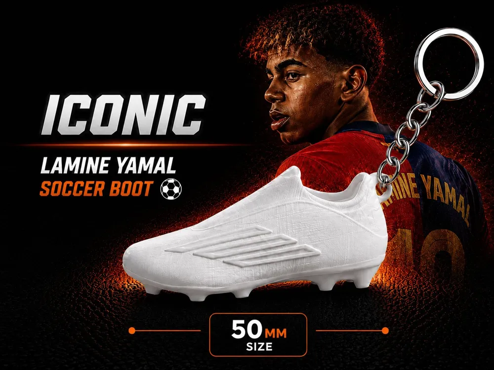 Keychain Lamine Yamal Boots - Free 3D Print Model - MakerWorld
