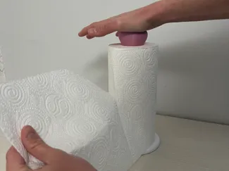 push to tear kitchen paper towel holder