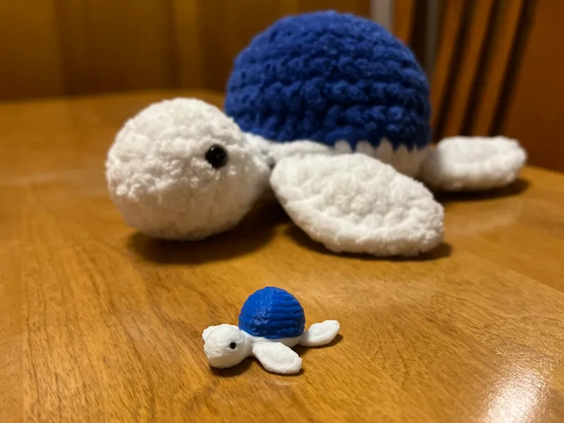 Crochet Turtle 3D Scan/Replica