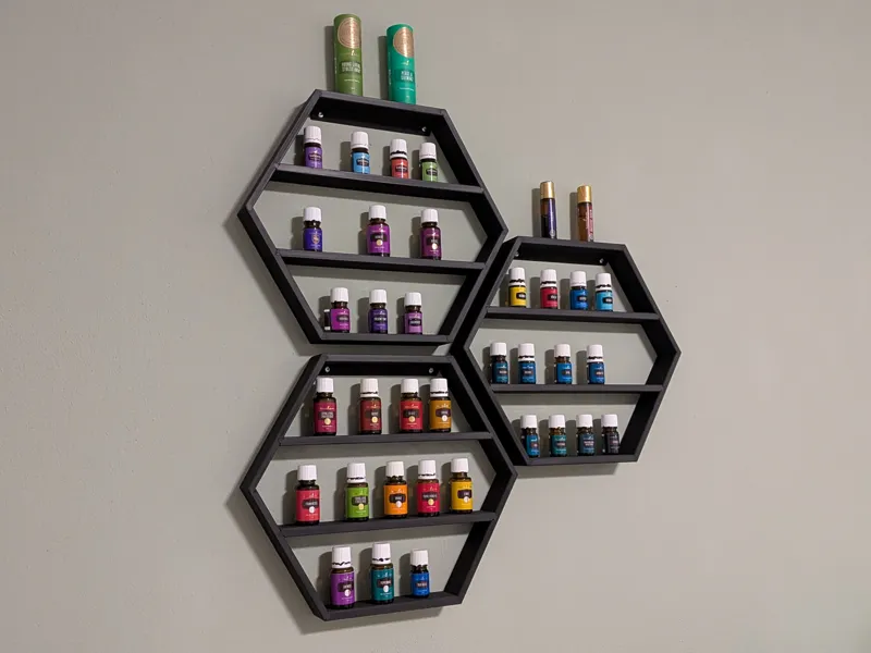 Wall Rack for Essential Oil, Nail Polish & Bottles