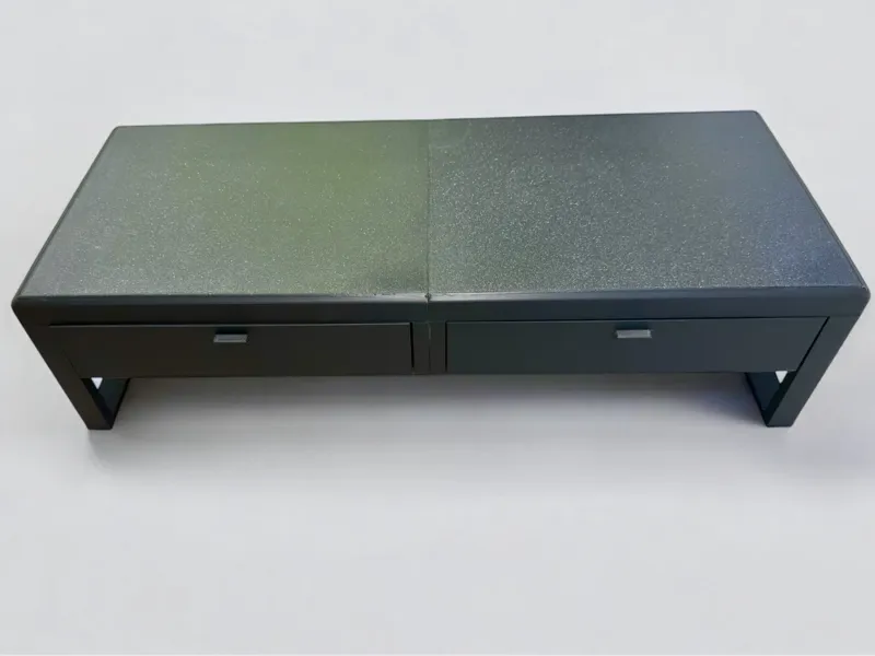 Large under monitor desk tidy with drawers
