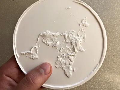 Flat Earth Disc – Topographic Edition