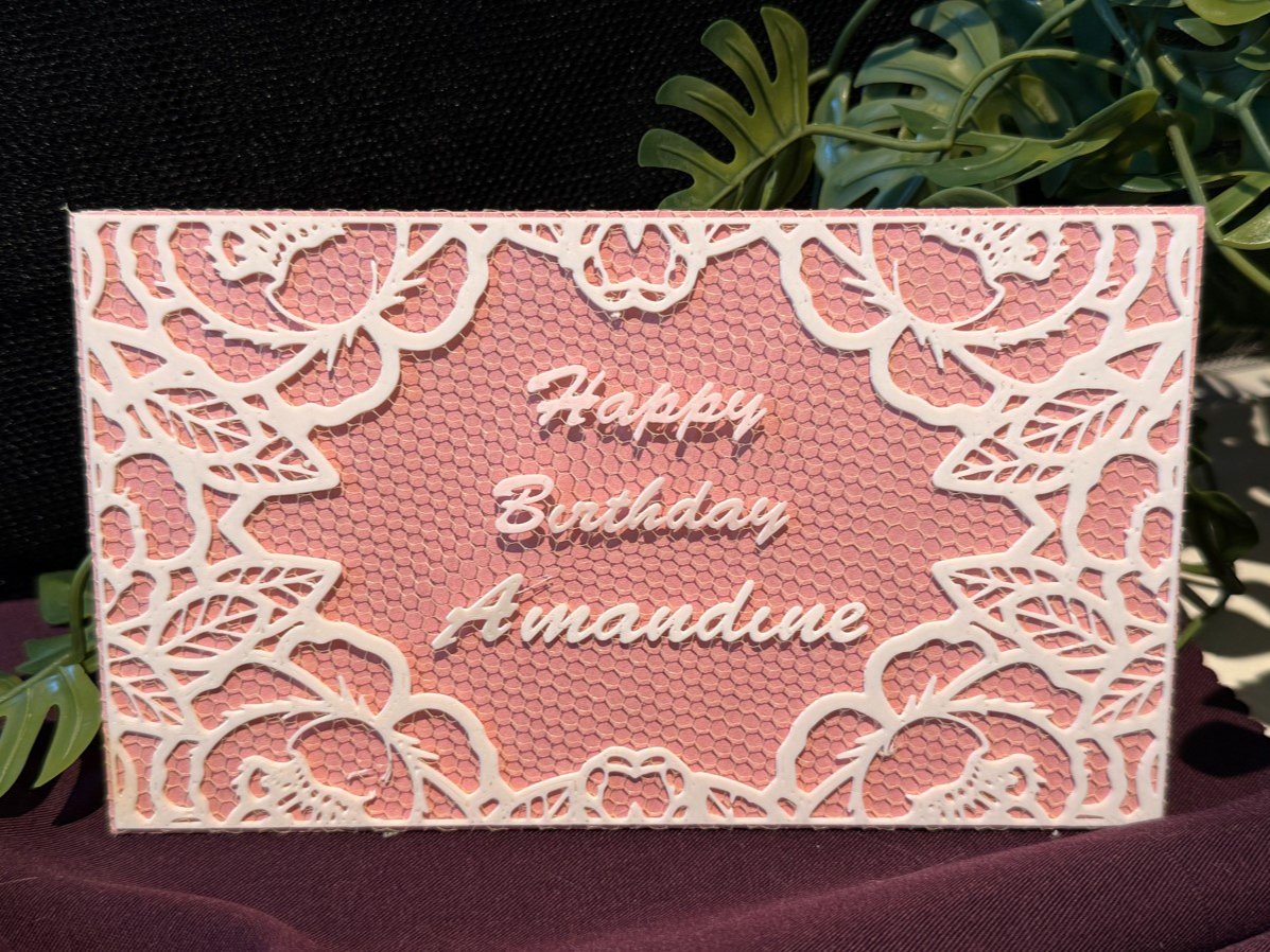 Enveloppe sur tulle Pivoine ***Personnalisable***