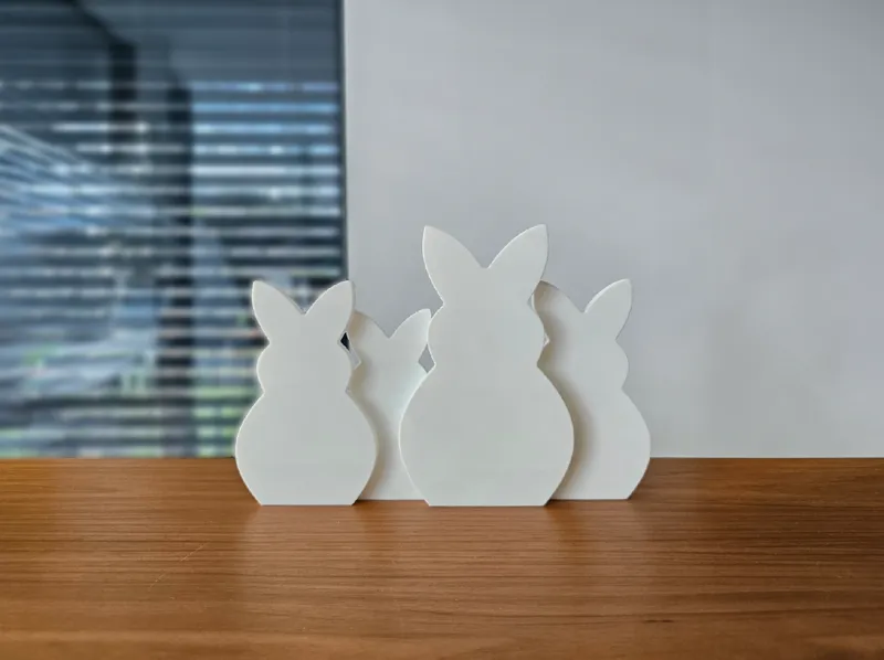 Easter bunny family decoration