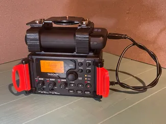 Tascam DR60mk2 Powerbank holder