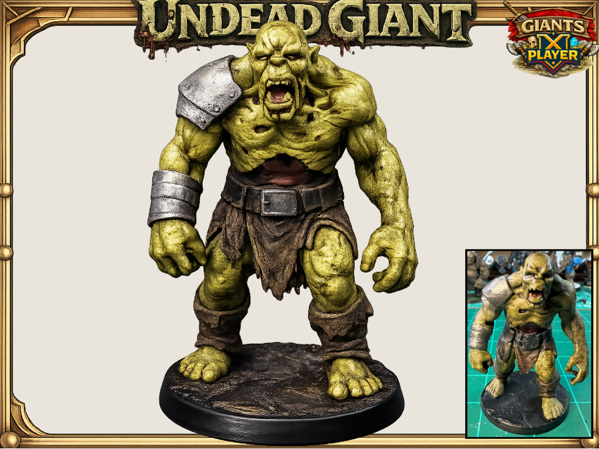 Undead Giant (Zombie):  DnD D&D Pathfinder Mini