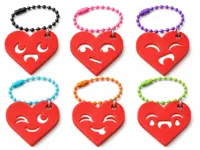 Heart Keychains (Set of 6)