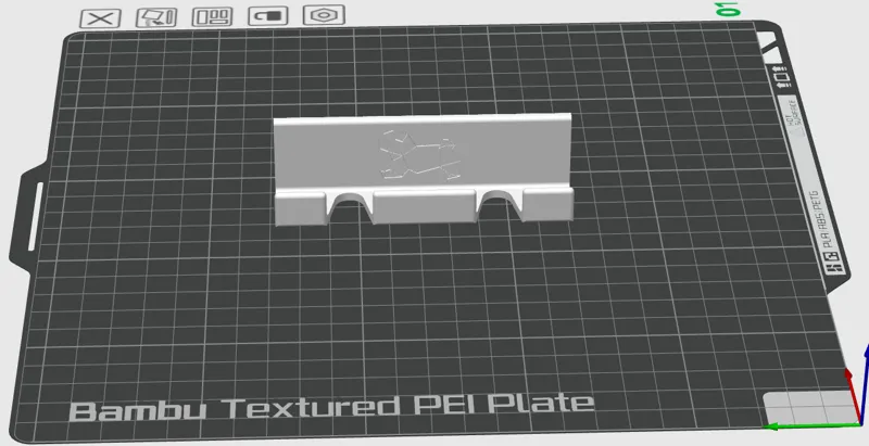 Razor holder with pug logo
