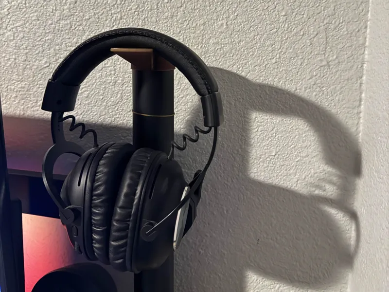 Monitor Arm Headset Holder