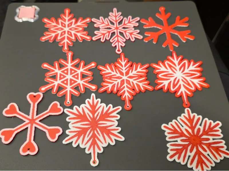 Christmas snowflake deco