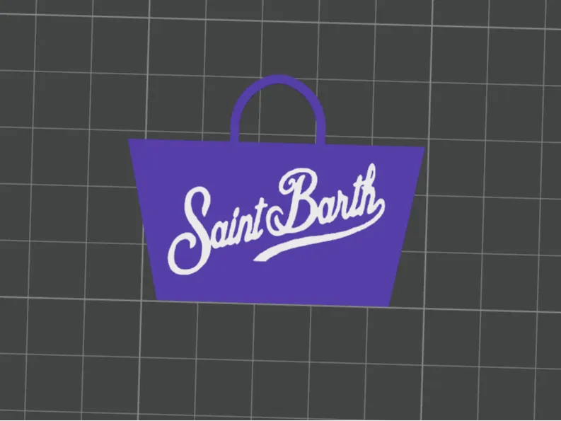 saint barth bag keychain custom