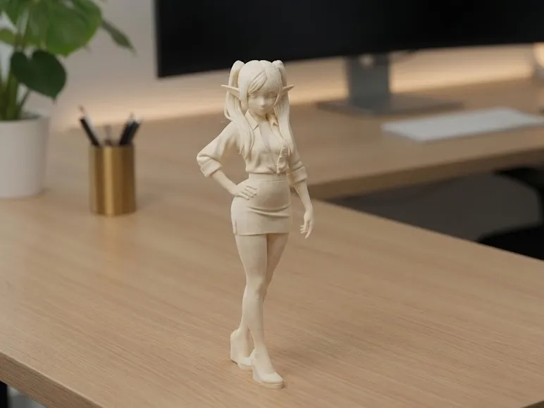 Casual Frieren in the office