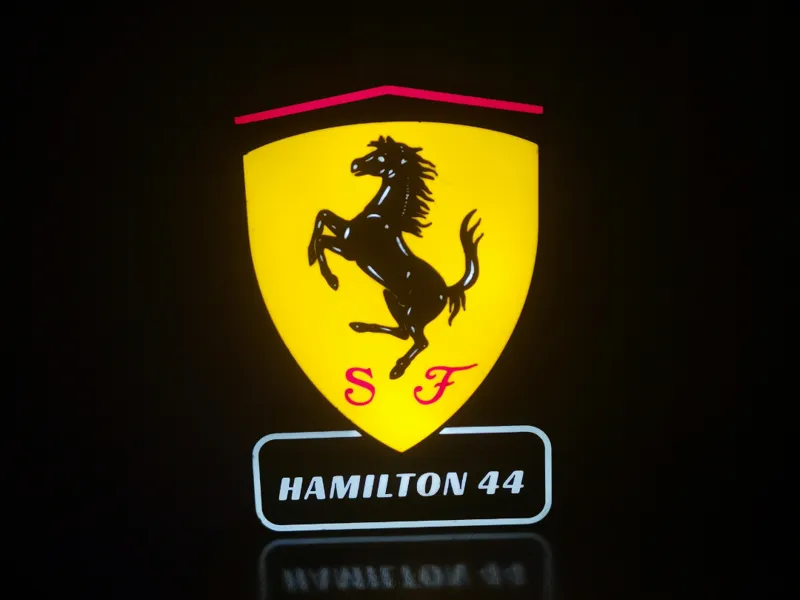 Hamilton Ferrari lightbox