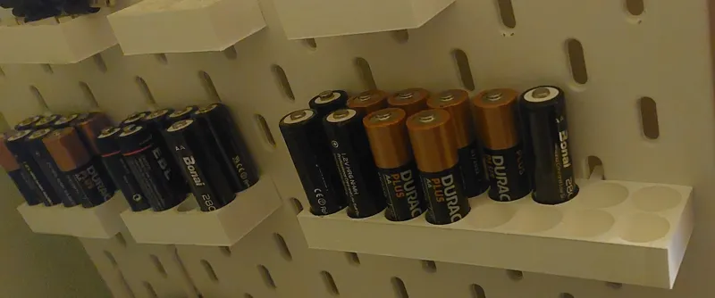 16xAA batteries IKEA Skadis